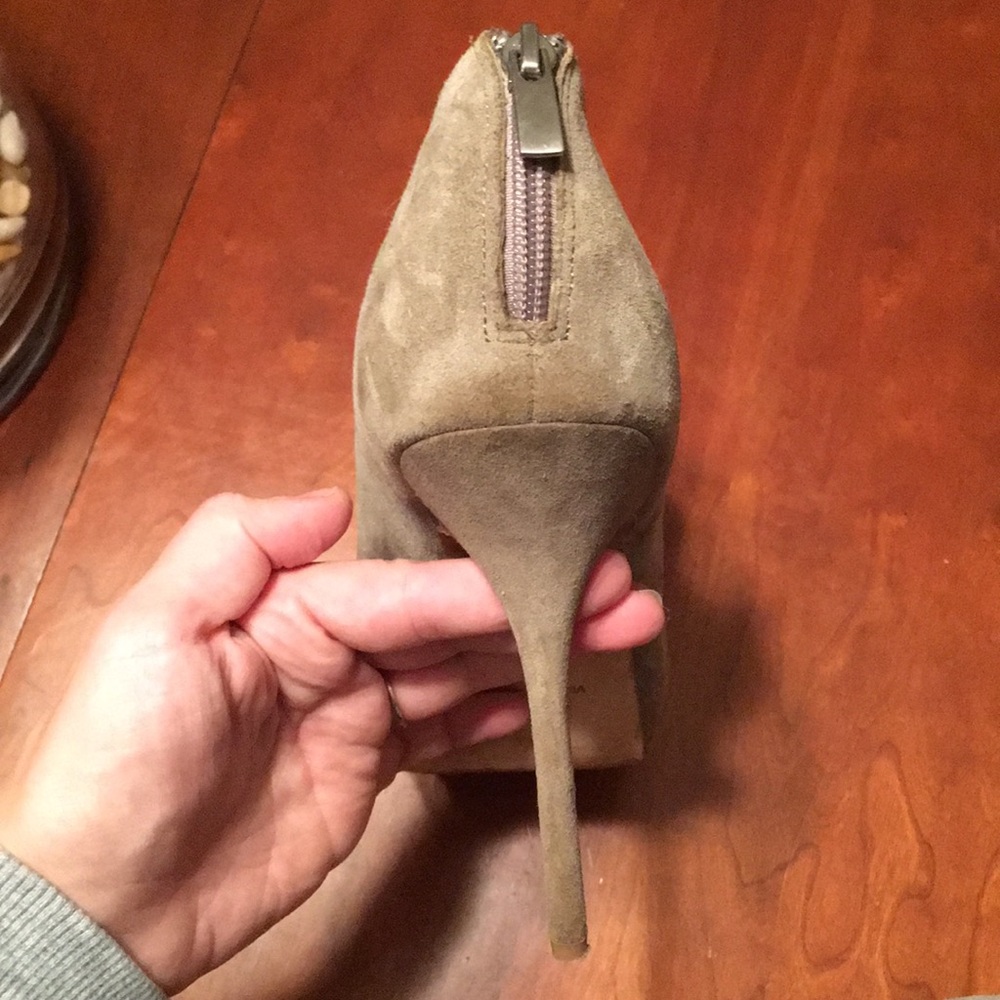 Pour La Victoire Forsa open toe gray booties - 11 - Picture 6 of 8